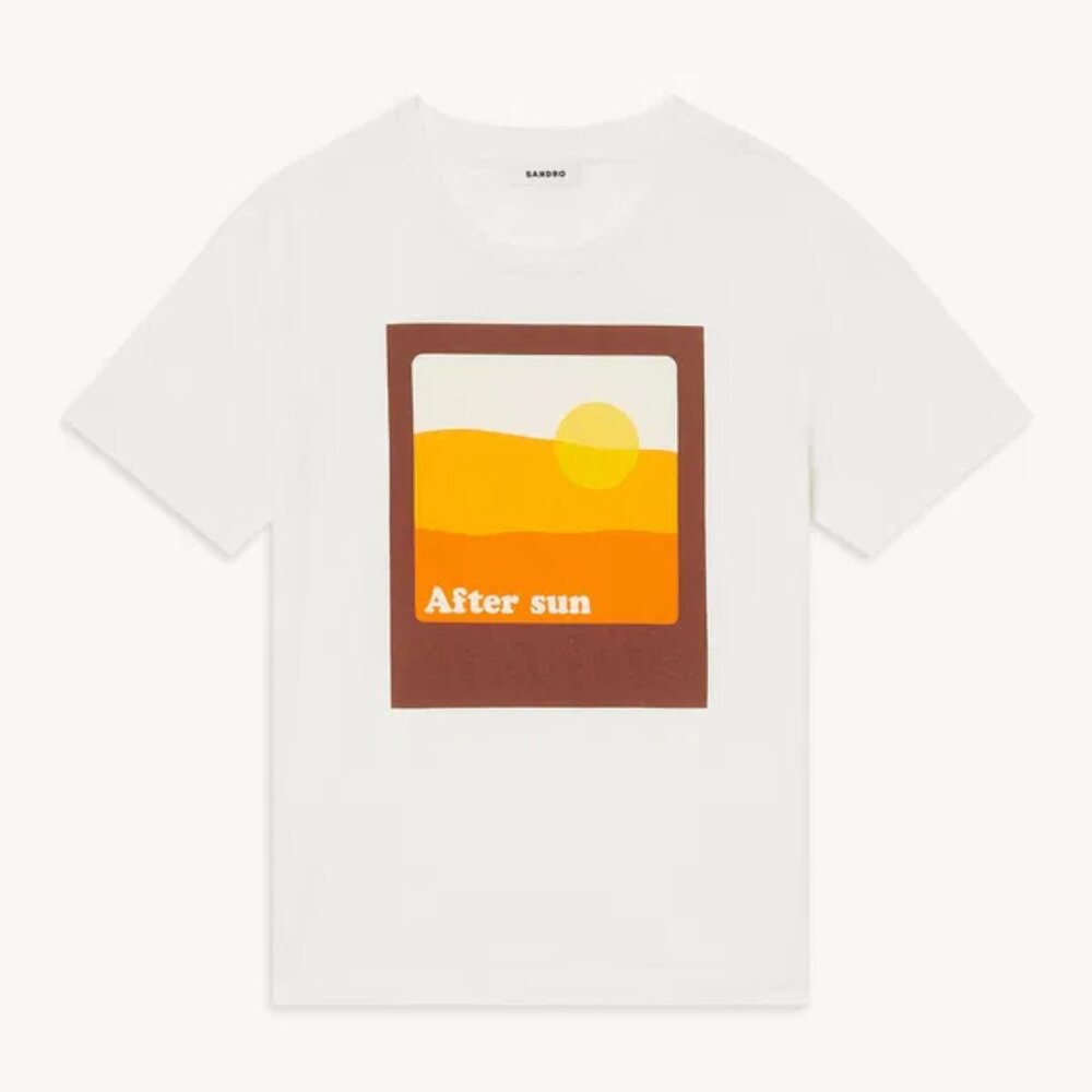 Like New 🌇 SANDRO 🌇  Organic Cotton Aftersun T-Shirt, M